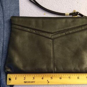 Vintage Etra leather clutch wristlet